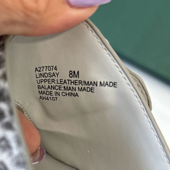 LORI GOLDSTEIN SANDALS LINDSAY WOMENS GRAY SNAKE PRINT‎ LEATHE 8M - Picture 6 of 7